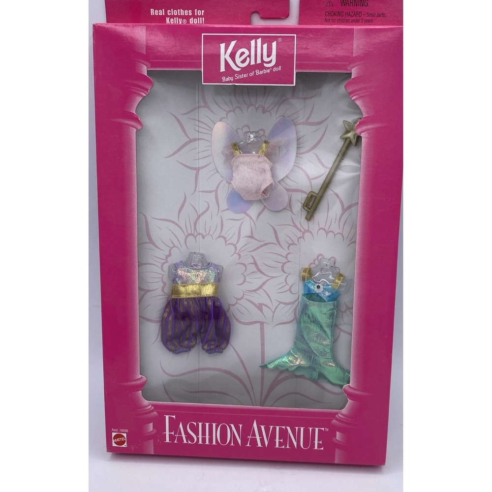NIB VINTAGE 1998 Barbie Kelly Fashion Avenue Outfit Set NRFB - Assortment 16696